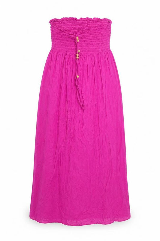 Womens Pink  Viscose Maxi  Size S  Off the Shoulder