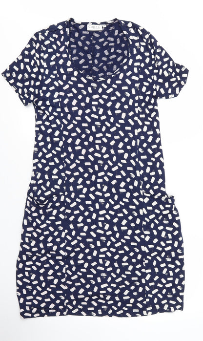 Preloved Capri Womens Blue  Viscose A-Line  Size S  Scoop Neck - Front
