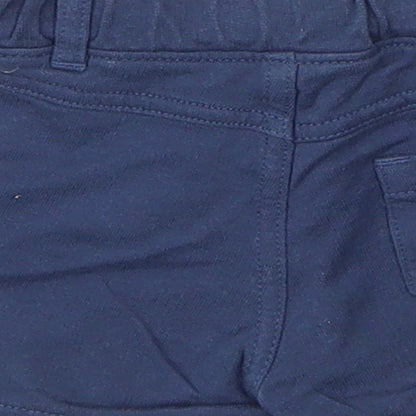 Marks & Spencer Baby Blue  Cotton Capri Leggings Size 0-3 Months  Drawstring