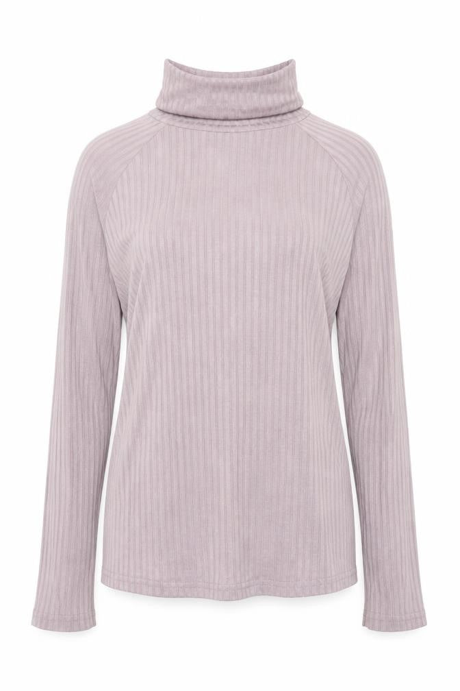 NEXT Womens Purple  Viscose Basic T-Shirt Size 6 Roll Neck