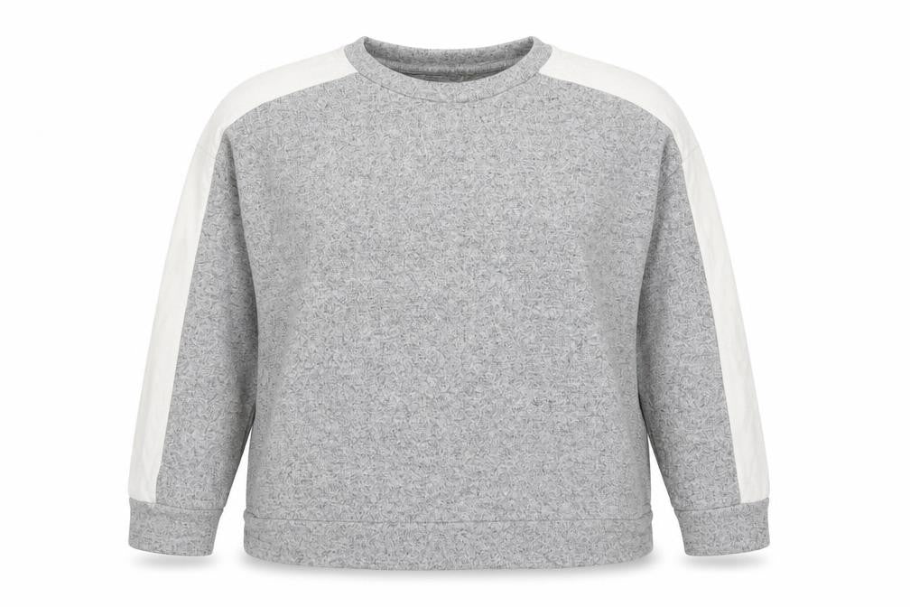 JEFF & CO Womens Grey  Viscose Pullover Sweatshirt Size 10