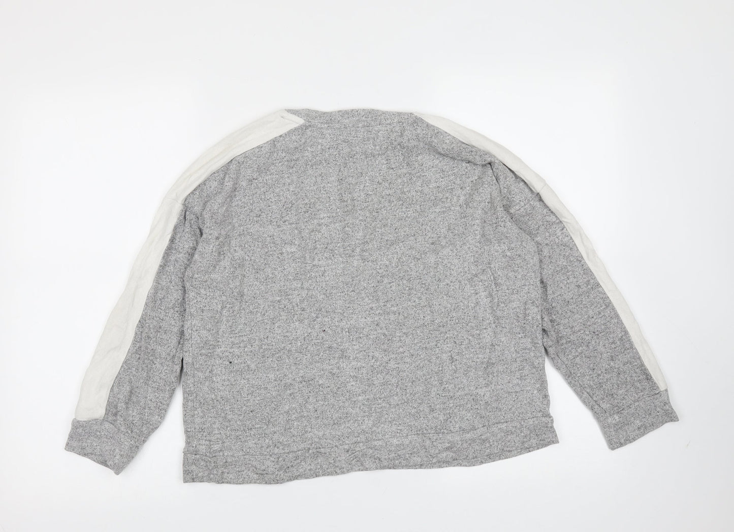 JEFF & CO Womens Grey  Viscose Pullover Sweatshirt Size 10
