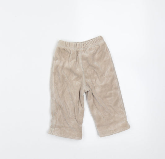George Girls Beige  Polyester  Trousers Size 3-6 Months