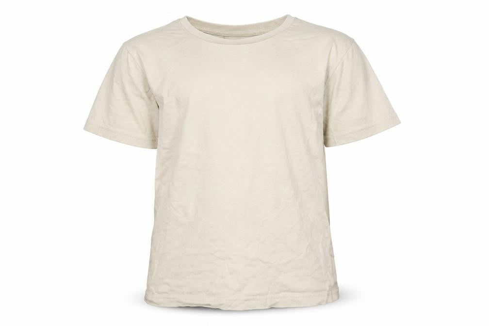 TU Boys Beige  Cotton Basic T-Shirt Size 8 Years Round Neck