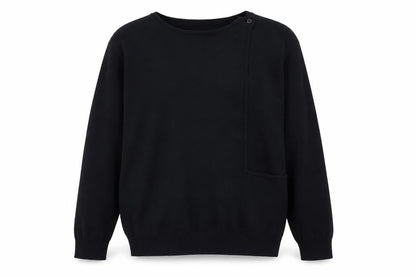 Galeries Lafayette Womens Blue Round Neck  Viscose Pullover Jumper Size M