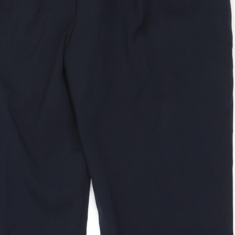 Marks and Spencer Womens Blue  Polyester Trousers  Size 10 L27 in Regular