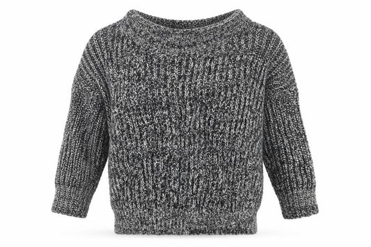 SHEIN Womens Black Round Neck  Acrylic Pullover Jumper One Size