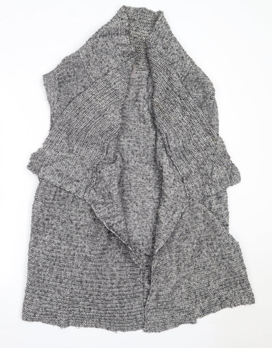 Yaya Woman Womens Grey Round Neck  Cotton Cardigan Jumper Size XL