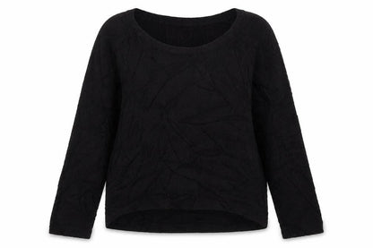 H&M Womens Black  Acrylic Pullover Sweatshirt Size M