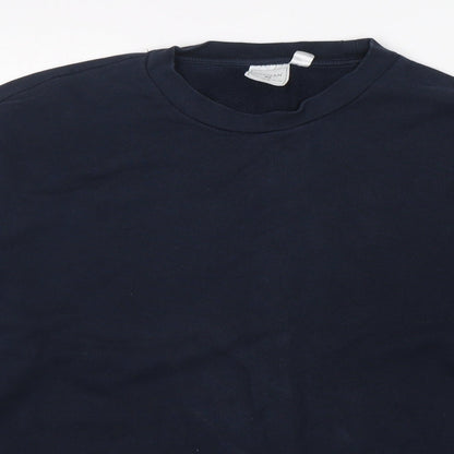 Topman Mens Blue  Cotton Pullover Sweatshirt Size M