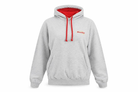 Awdis Womens Grey  Cotton Pullover Hoodie Size S