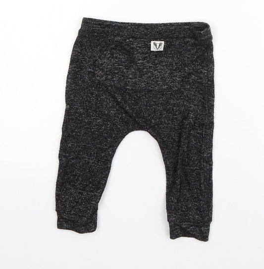F&F Boys Grey  Polyester Jogger Trousers Size 6-9 Months