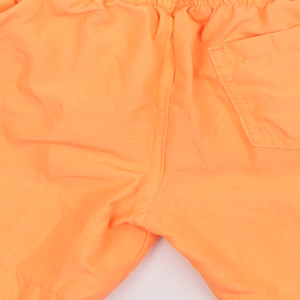 Primark Boys Orange  Polyester Sweat Shorts Size 2-3 Years  Regular Drawstring