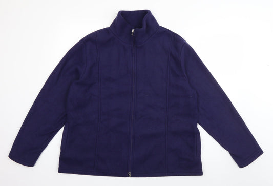 Anne de Lancay Womens Blue   Jacket  Size M  Zip