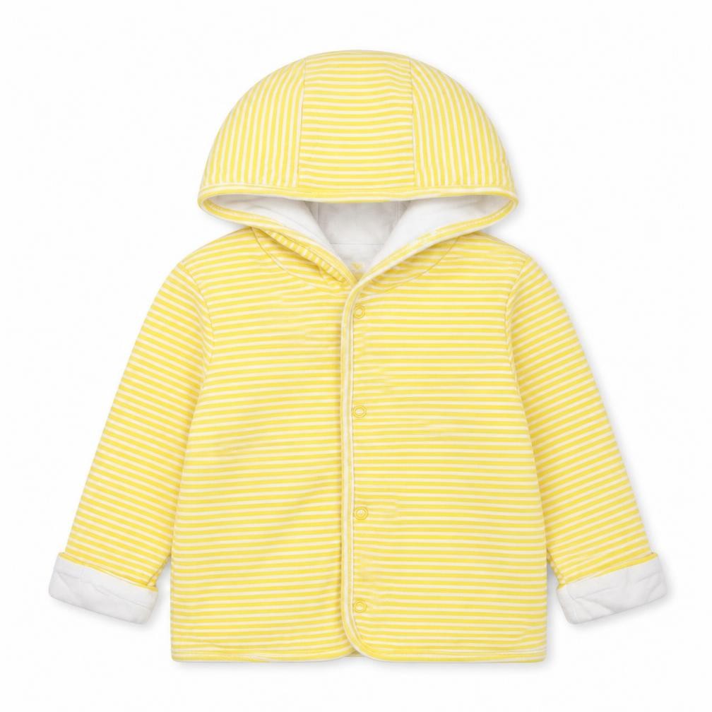 Lupilu Baby Yellow Striped  Jacket  Size 6-9 Months   Snap