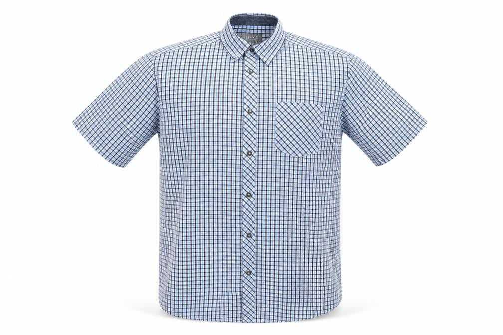 Originals Mens Blue Check Cotton  Button-Up Size L Collared Button