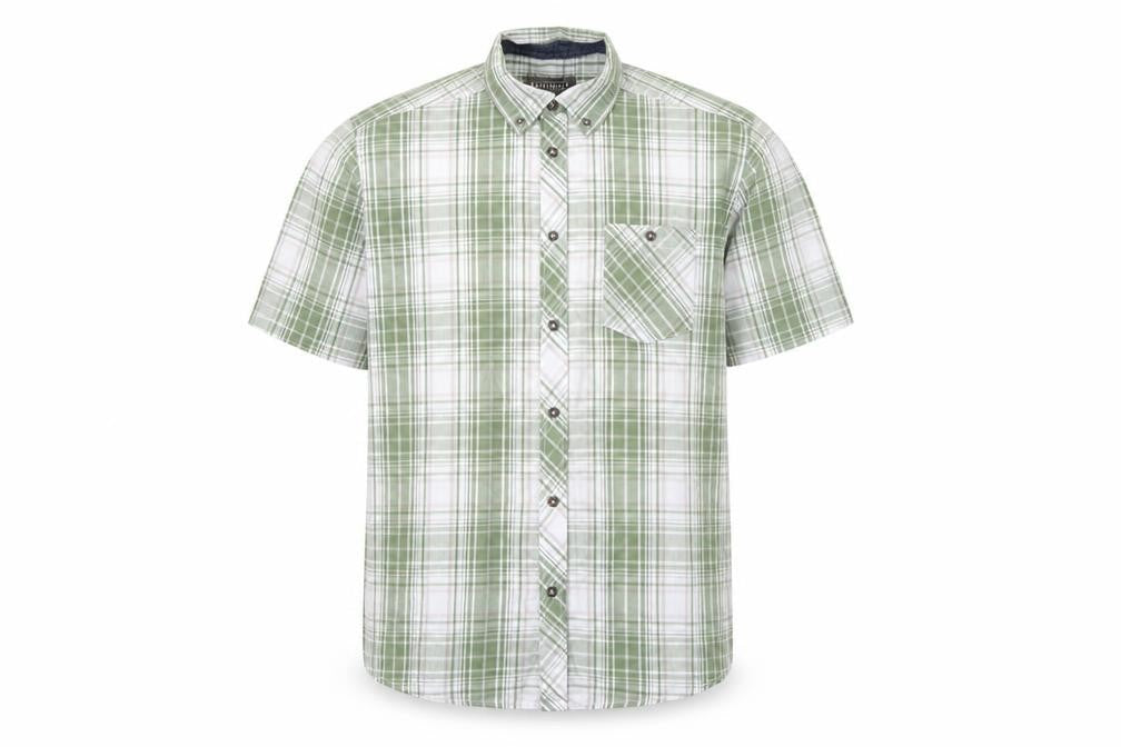 Originals Mens Green Plaid Cotton  Button-Up Size L Collared Button