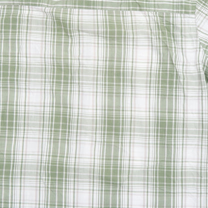 Originals Mens Green Plaid Cotton  Button-Up Size L Collared Button
