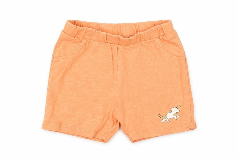 Marks & Spencer Baby Orange  Cotton Cropped Trousers Size 9-12 Months   - Puppy