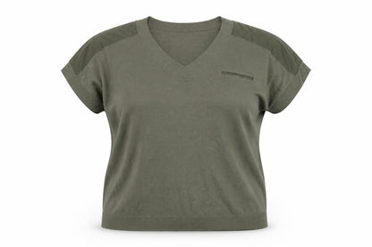 Next Womens Green V-Neck  Viscose Pullover Jumper Size L