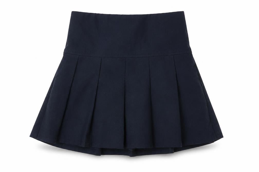 Marks & Spencer Girls Blue  Polyester Pleated Skirt Size 4-5 Years  Regular  - School Wear