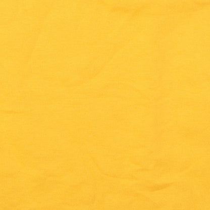 Primark Womens Yellow  Cotton Pullover Sweatshirt Size 12  Pullover