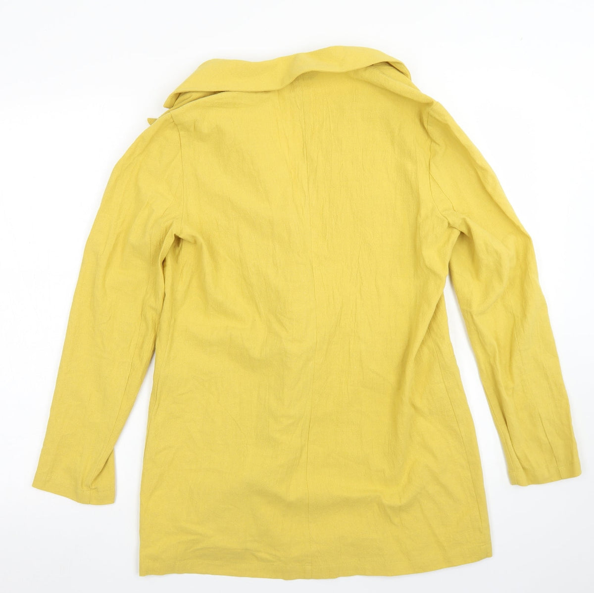 SheIn Womens Yellow  Cotton Jacket Blazer Size XS