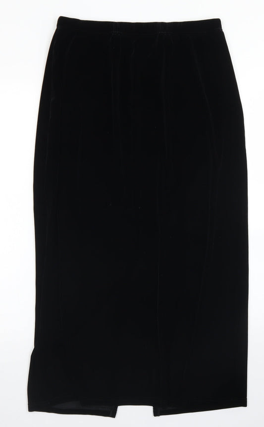 CMD Womens Black  Polyester A-Line Skirt Size S