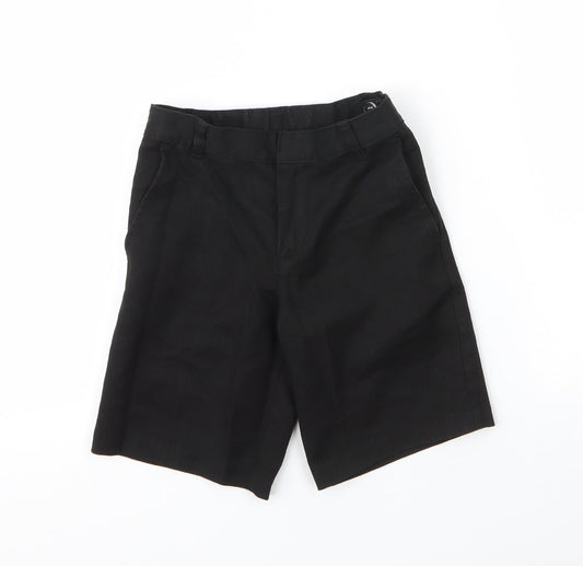 George Boys Black  Viscose Bermuda Shorts Size 5 Years  Regular Zip