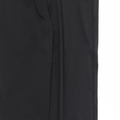 WorkOut Womens Black  Polyester Compression Leggings Size S L24 in Regular