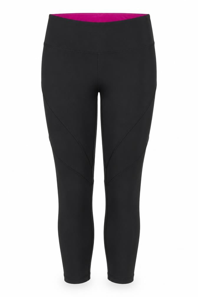 Soluxe Womens Black  Polyester Compression Leggings Size M L23 in Regular