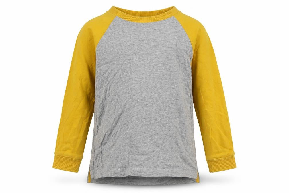 George Boys Yellow  Cotton Basic Casual Size 2 Years Crew Neck Pullover