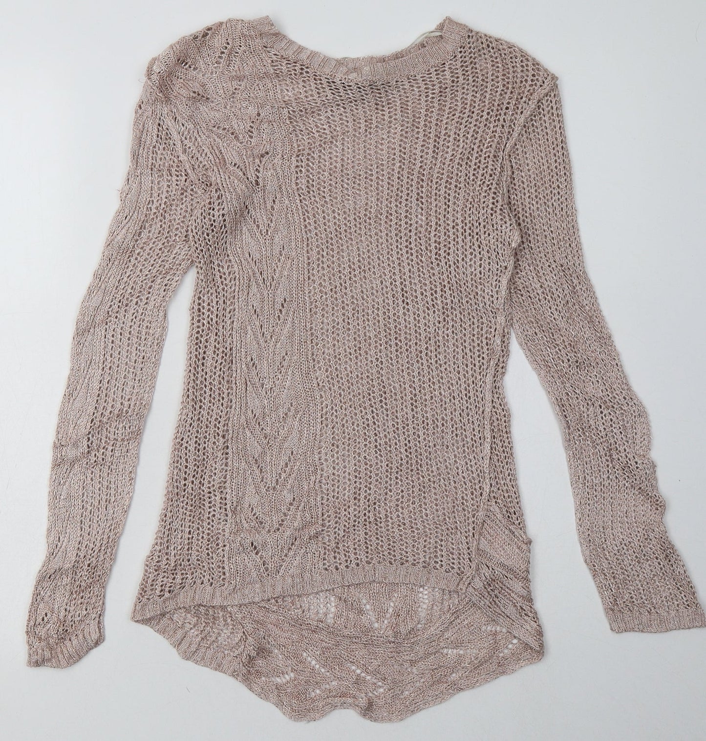 NEXT Womens Pink  Viscose Pullover Sweatshirt Size 10  Pullover