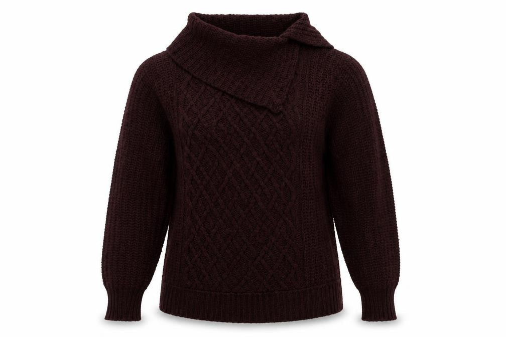 H&M Womens Red Argyle/Diamond Acrylic Pullover Sweatshirt Size M  Pullover