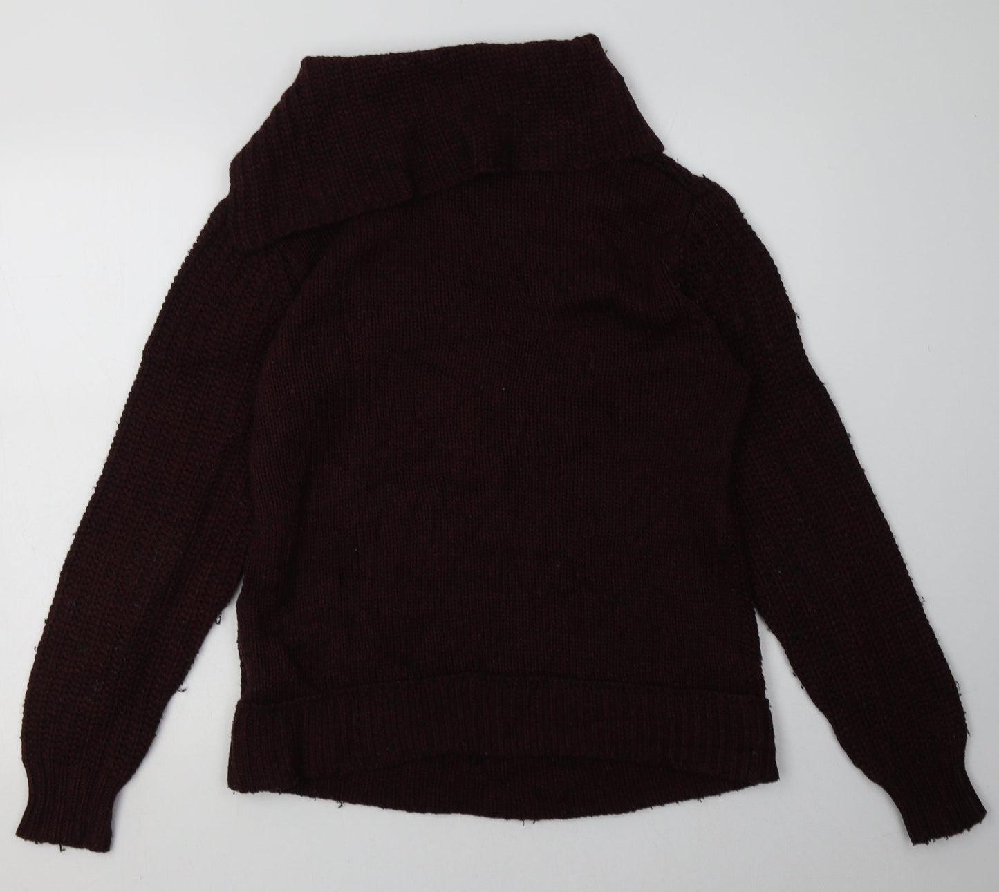 H&M Womens Red Argyle/Diamond Acrylic Pullover Sweatshirt Size M  Pullover