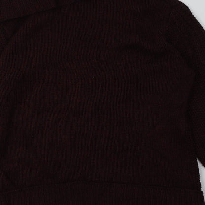 H&M Womens Red Argyle/Diamond Acrylic Pullover Sweatshirt Size M  Pullover