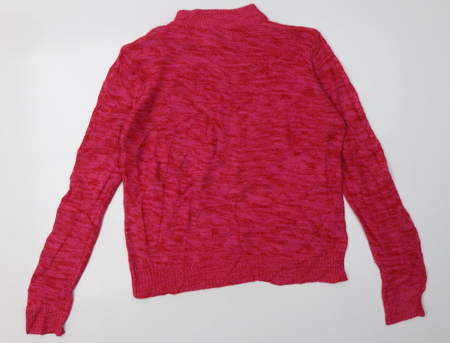 Matalan Womens Pink Argyle/Diamond Acrylic Pullover Sweatshirt Size L  Pullover