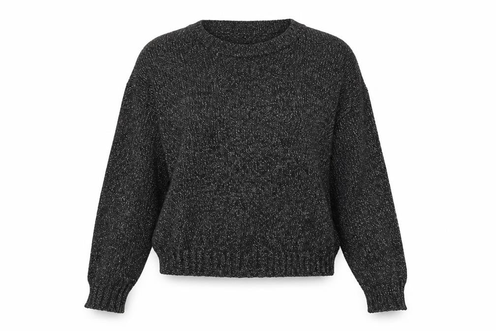 H&M Womens Black  Acrylic Pullover Sweatshirt Size 8  Pullover