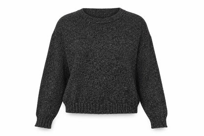 H&M Womens Black  Acrylic Pullover Sweatshirt Size 8  Pullover