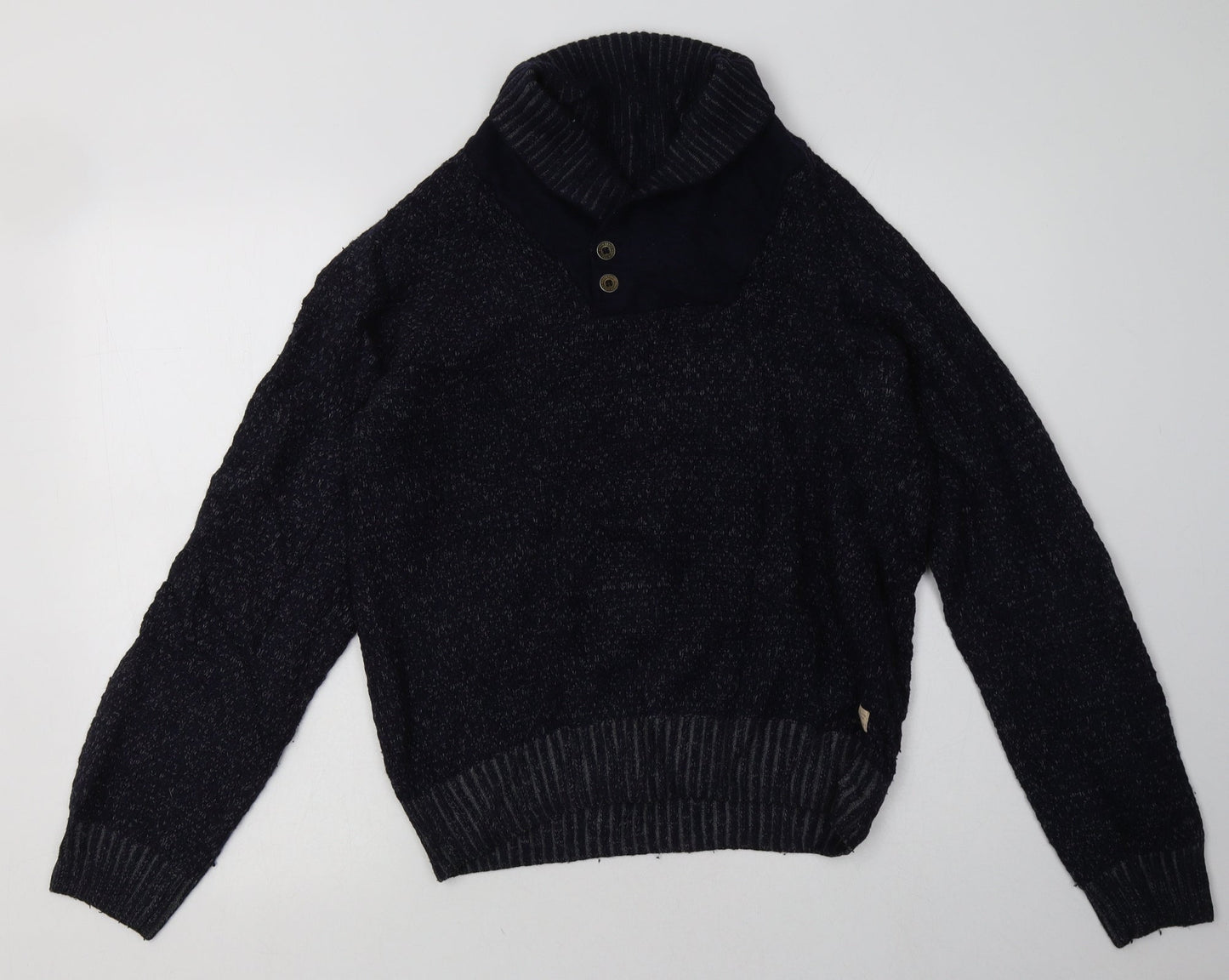 Marks and Spencer Mens Blue  Acrylic Pullover Sweatshirt Size M