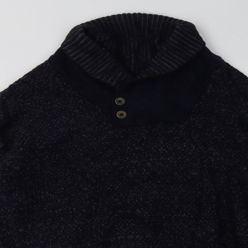Marks and Spencer Mens Blue  Acrylic Pullover Sweatshirt Size M