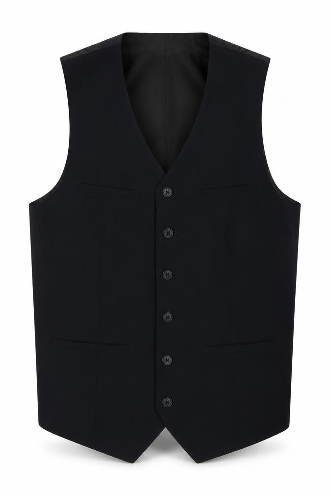 ASOS Mens Blue  Polyester Jacket Suit Waistcoat Size 36