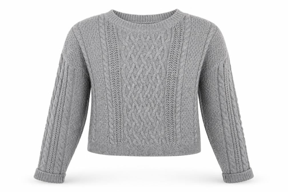 Atmosphere Womens Grey Round Neck  Acrylic Pullover Jumper Size 6