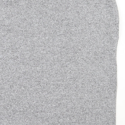 Jeff & Co Womens Grey  Polyester Basic T-Shirt Size 10 Round Neck
