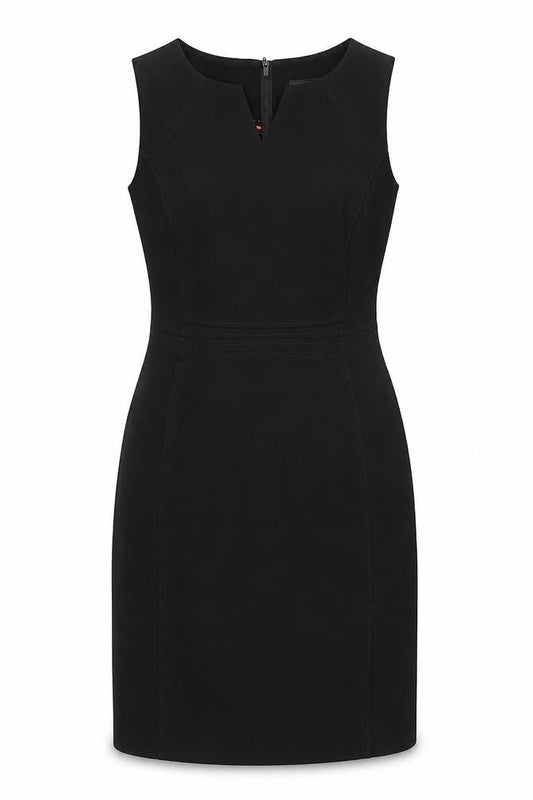 Atmosphere Womens Black  Polyester Shift  Size 10  V-Neck