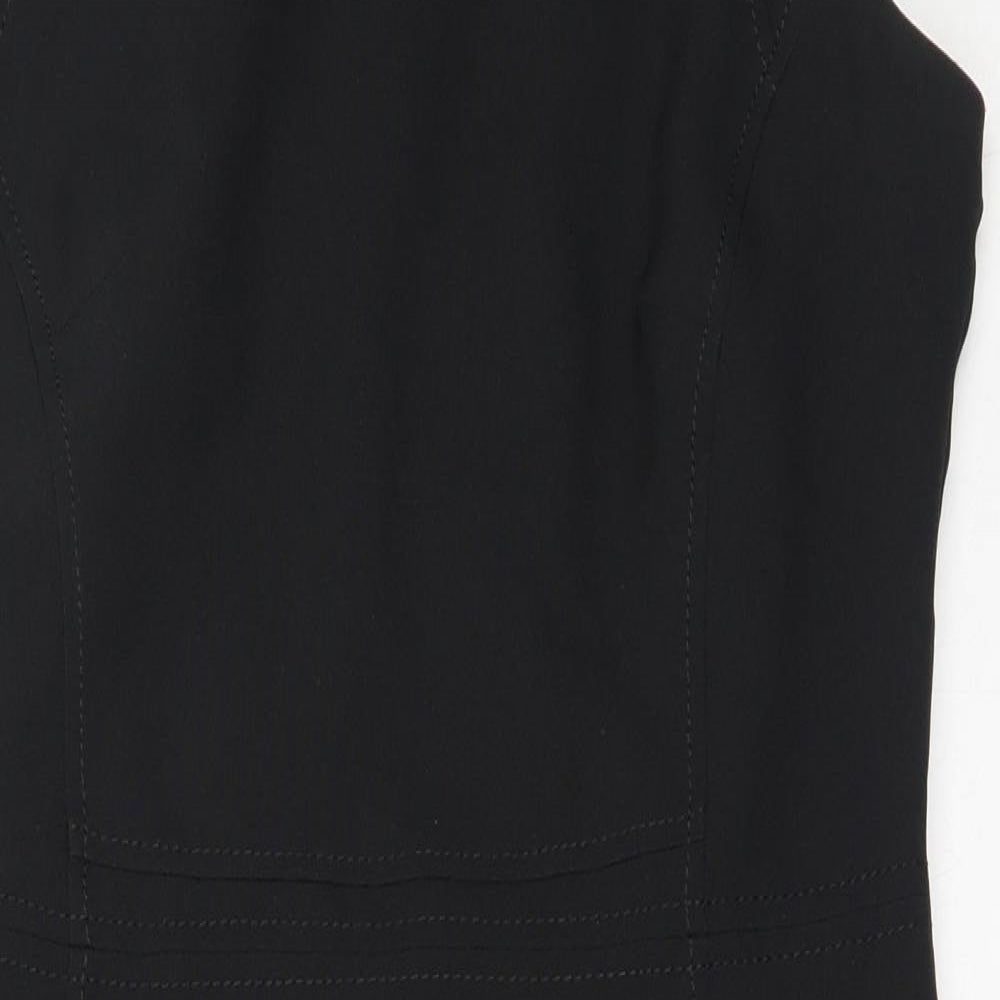 Atmosphere Womens Black  Polyester Shift  Size 10  V-Neck