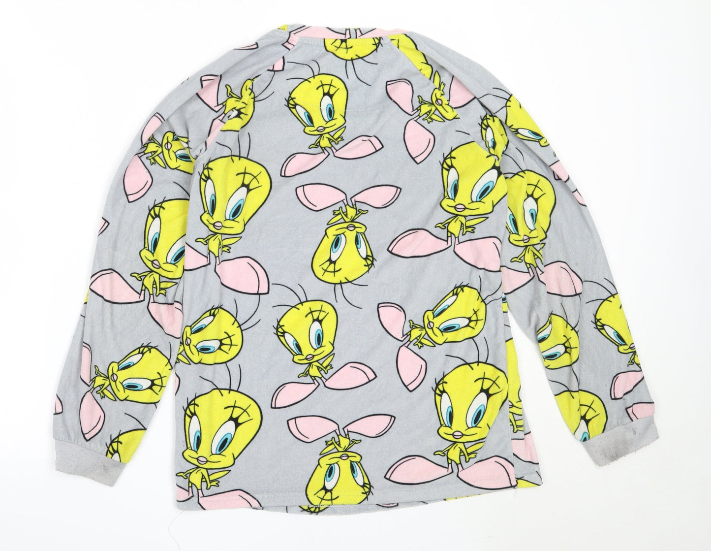 Primark Womens Grey Solid Polyester Top Pyjama Top Size XS   - Looney Tunes