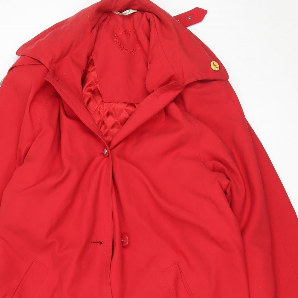 Canda Womens Red   Overcoat Coat Size 38