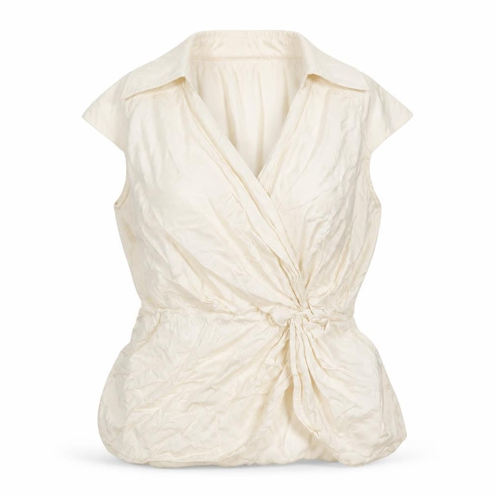 NEXT Womens Ivory  Viscose Basic Blouse Size 14 Collared