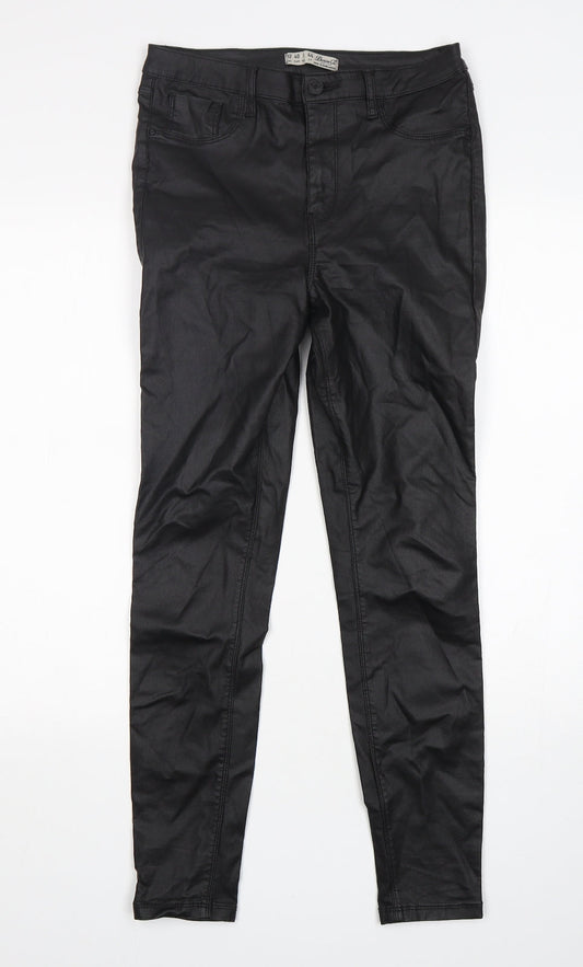 Denim Co Womens Black  Viscose Skinny Jeans Size 12 L28 in Regular
